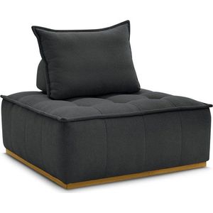 Tmavě šedé žinylkové křeslo Elisa – Bobochic Paris obraz