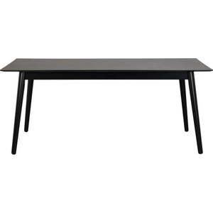 Černý jídelní stůl Rowico Lotta, 180 x 90 cm obraz