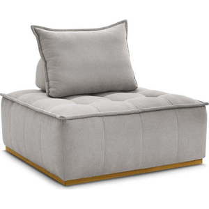 Světle šedé žinylkové křeslo Elisa – Bobochic Paris obraz