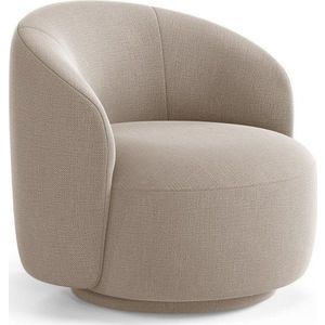 Světle hnědé otočné žinylkové křeslo Letizia – Micadoni obraz