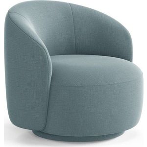Světle modré otočné křeslo Letizia – Micadoni obraz