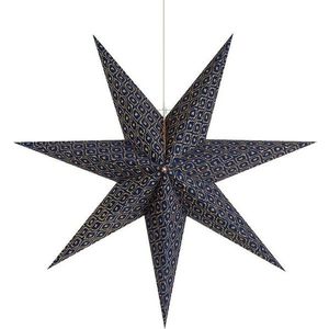 Tmavě modrá závěsná vánoční světelná dekorace Baroque – Markslöjd obraz