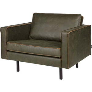 Tmavě zelené křeslo Rodeo – WOOOD obraz