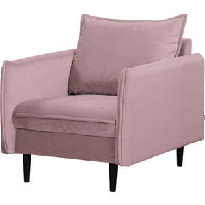Sametové křeslo v levandulové barvě Juli – Ropez obraz