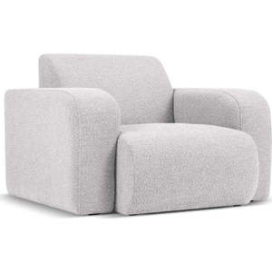 Světle šedé křeslo z textilie bouclé Molino – Micadoni Home obraz