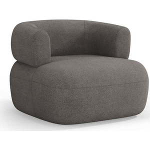 Šedé křeslo z textilie bouclé Jenny – Micadoni Home obraz
