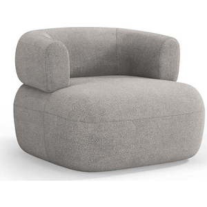 Světle šedé křeslo z textilie bouclé Jenny – Micadoni Home obraz