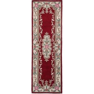 Červený vlněný koberec Flair Rugs Aubusson, 67 x 210 cm obraz
