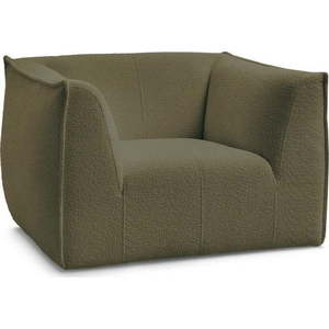 Zelené křeslo z textilie bouclé Giorgia – Bobochic Paris obraz