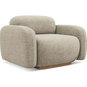 Béžový modul pohovky z textilie bouclé Ailani – Makamii obraz