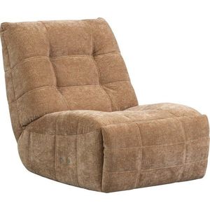Světle hnědé polohovací manšestrové relaxační křeslo Hein – WOOOD obraz