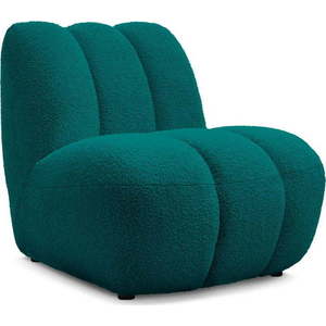 Tyrkysové křeslo z textilie bouclé Janissaire – Bobochic Paris obraz