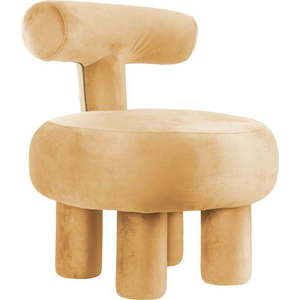 Žluté sametové křeslo Abrazo – Leitmotiv obraz