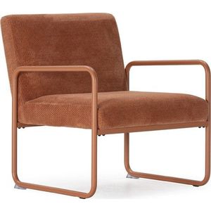 Žinylkové křeslo v terakotové barvě Vince – MOME obraz