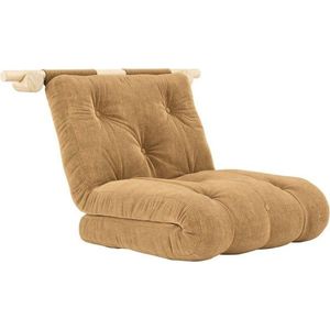 Světle hnědé manšestrové křeslo Hooked – Karup Design obraz