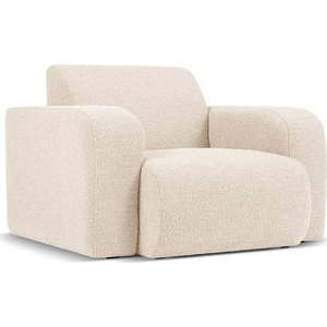 Béžové křeslo z textilie bouclé Molino – Micadoni Home obraz