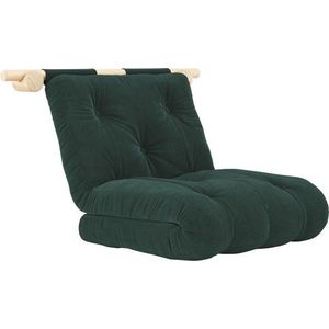 Tmavě zelené manšestrové křeslo Hooked – Karup Design obraz