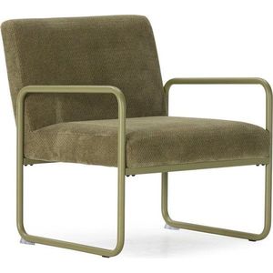 Zelené žinylkové křeslo Vince – MOME obraz