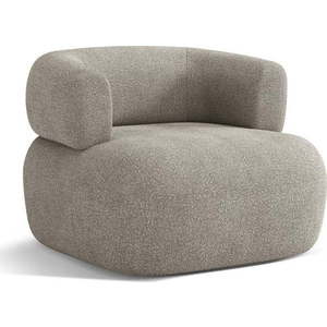 Světle šedé křeslo z textilie bouclé Jenny – Micadoni Home obraz