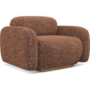 Oranžové/hnědé křeslo Ailani – Makamii obraz