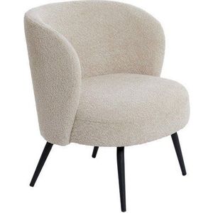 Krémové křeslo z textilie bouclé Dieyda – Light & Living obraz