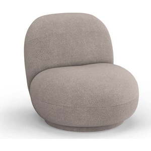 Béžové křeslo z textilie bouclé Chuck – Micadoni Home obraz