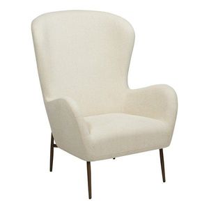 Krémové křeslo z textilie bouclé Glam – DAN-FORM Denmark obraz