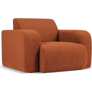 Hnědé křeslo z textilie bouclé Molino – Micadoni Home obraz