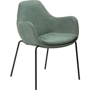 Světle zelené křeslo z textilie bouclé Zimmer – DAN-FORM Denmark obraz