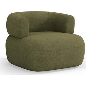 Zelené křeslo z textilie bouclé Jenny – Micadoni Home obraz