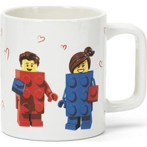 Bílý keramický dětský hrnek 300 ml Love – LEGO® obraz