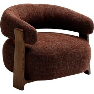 Hnědé žinylkové křeslo Granite – Kave Home obraz