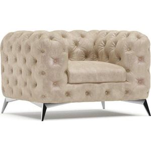 Béžové sametové křeslo Chelsea – Ropez obraz