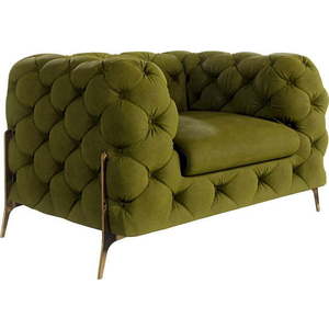 Zelené sametové křeslo Chelsea Bis – Ropez obraz