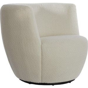 Bílé křeslo z textilie bouclé Senja – Light & Living obraz