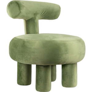 Světle zelené sametové křeslo Abrazo – Leitmotiv obraz