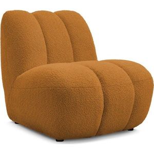 Křeslo z textilie bouclé v hořčicové barvě Janissaire – Bobochic Paris obraz