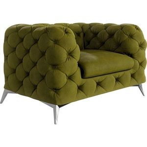 Zelené sametové křeslo Chelsea – Ropez obraz