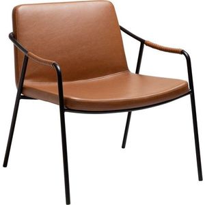 Hnědé křeslo z imitace kůže Boto – DAN-FORM Denmark obraz
