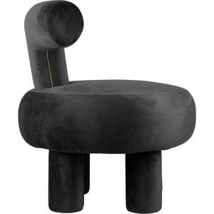 Černé sametové křeslo Abrazo – Leitmotiv obraz