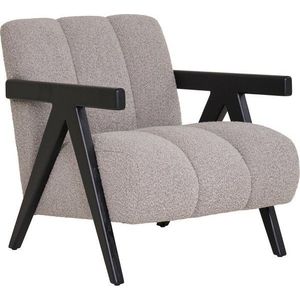 Světle šedé křeslo z textilie bouclé Florence – House Nordic obraz