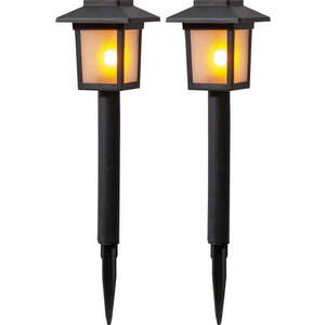 Sada 2 venkovních solárních LED svítidel Star Trading Flame, výška 23 cm obraz