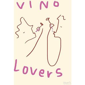 Plakát 50x70 cm Vino Lovers – Ruby Hughes – The Poster Club obraz