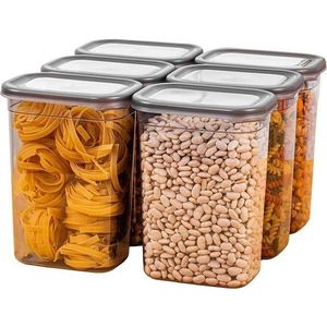 Plastové dózy v sadě 6 ks na potraviny Fresco – Hermia obraz