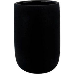 Černý keramický kelímek na zubní kartáčky Lotus – Mette Ditmer Denmark obraz