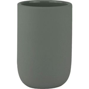 Zelený keramický kelímek na zubní kartáčky Lotus – Mette Ditmer Denmark obraz