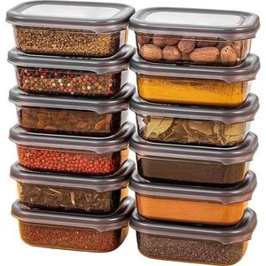 Plastové dózy v sadě 12 ks na potraviny Fresco – Hermia obraz