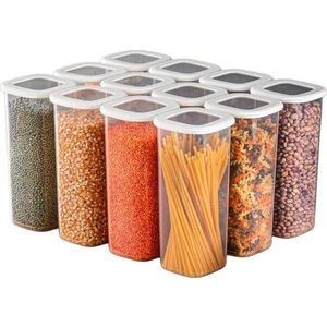 Plastové dózy v sadě 12 ks na potraviny Fresco – Hermia obraz