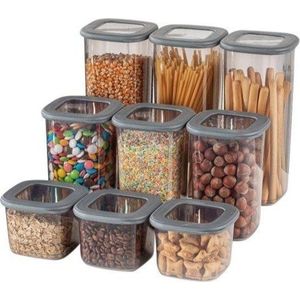 Plastové dózy v sadě 3 ks na potraviny Fresco – Hermia obraz