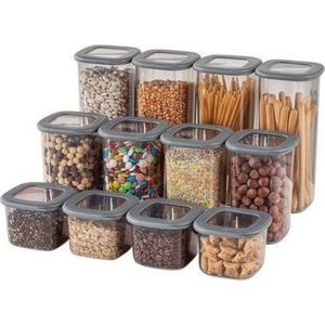 Plastové dózy v sadě 24 ks na potraviny Fresco – Hermia obraz